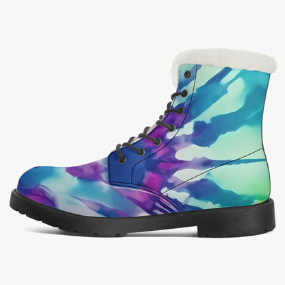 tie-dye-v2-faux-fur-leder-boots-boots-jlr-design-4 - JLR Design
