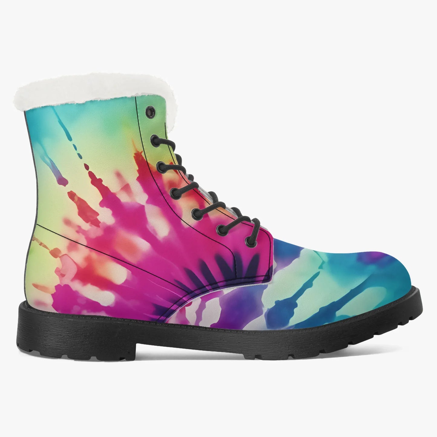 tie-dye-v2-faux-fur-leder-boots-boots-jlr-design-8 - JLR Design