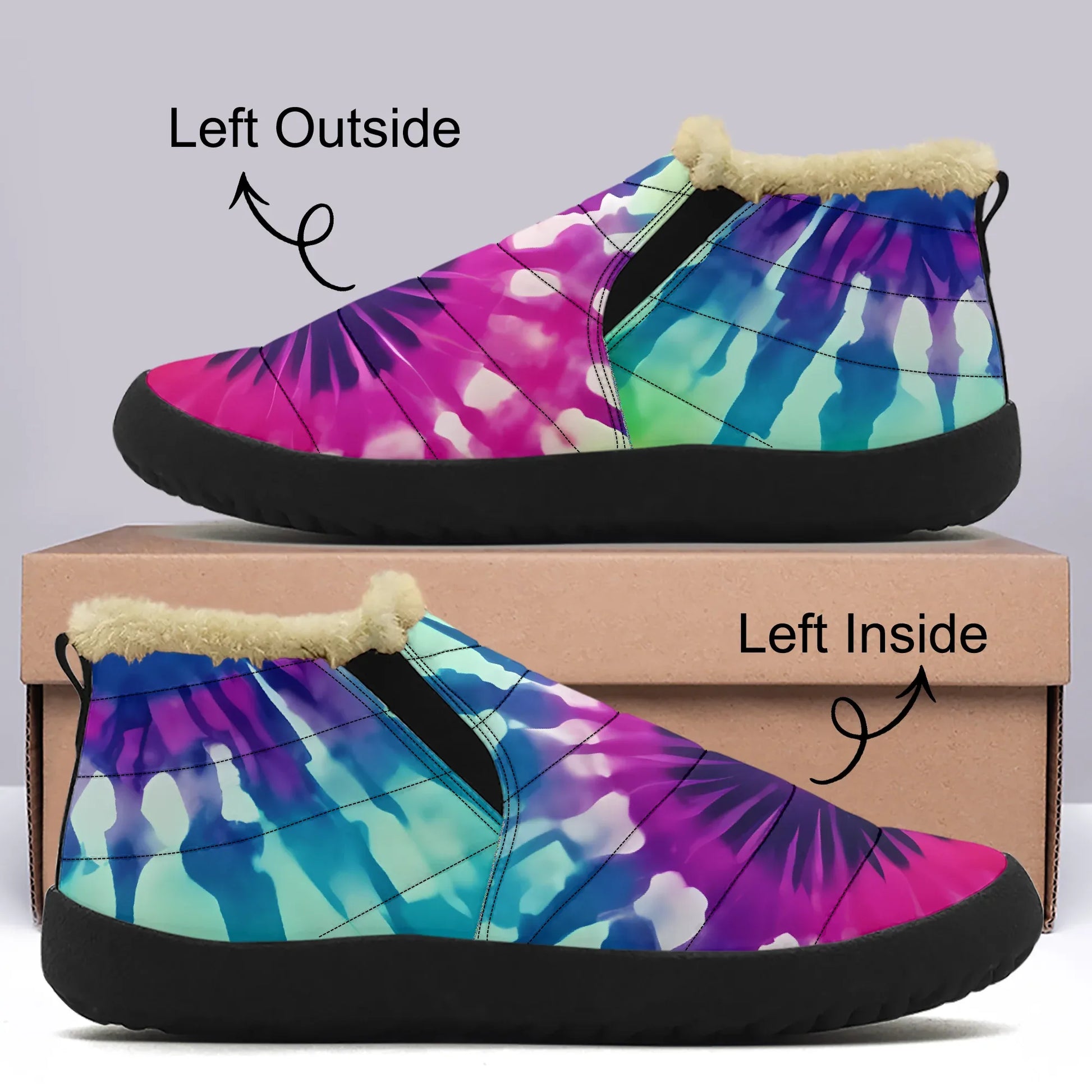 tie-dye-v2-faux-fur-slipper-slipper-jlr-design-1 - JLR Design
