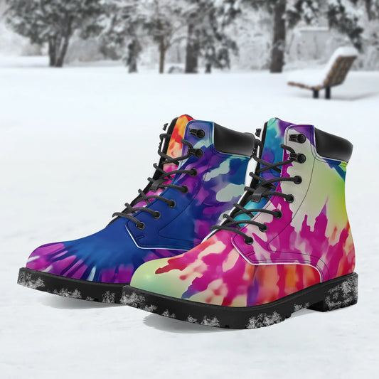 tie-dye-v2-leder-boots-or-stylische-und-warme-winterstiefel-boots-jlr-design-1 - JLR Design