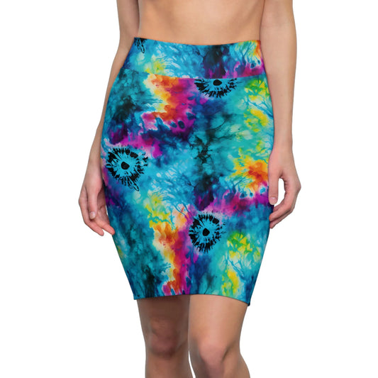 tie-dye-v3-bleistiftrock-fur-damen-eleganter-mid-waist-rock-mit-stretch-komfort-bleistiftrock-jlr-design-1 - JLR Design