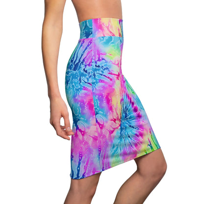tie-dye-v4-bleistiftrock-fur-damen-eleganter-mid-waist-rock-mit-stretch-komfort-bleistiftrock-jlr-design-3 - JLR Design