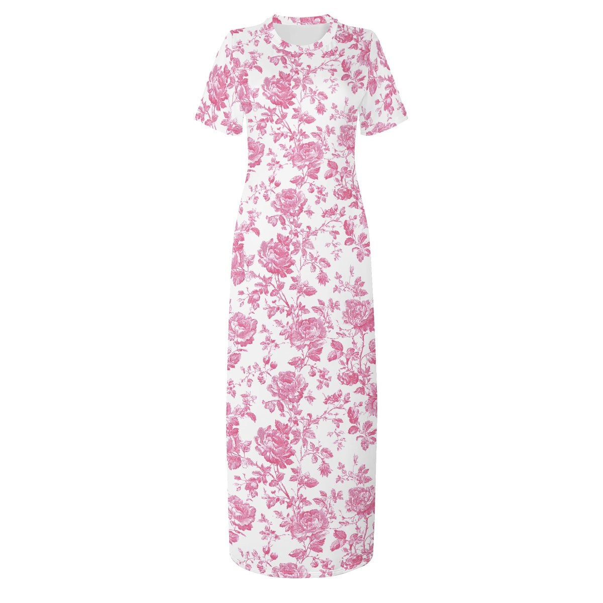toile-de-jouy-v5-bodycon-maxi-dress-long-dress-jlr-design-jlr-design-de-3 - JLR Design