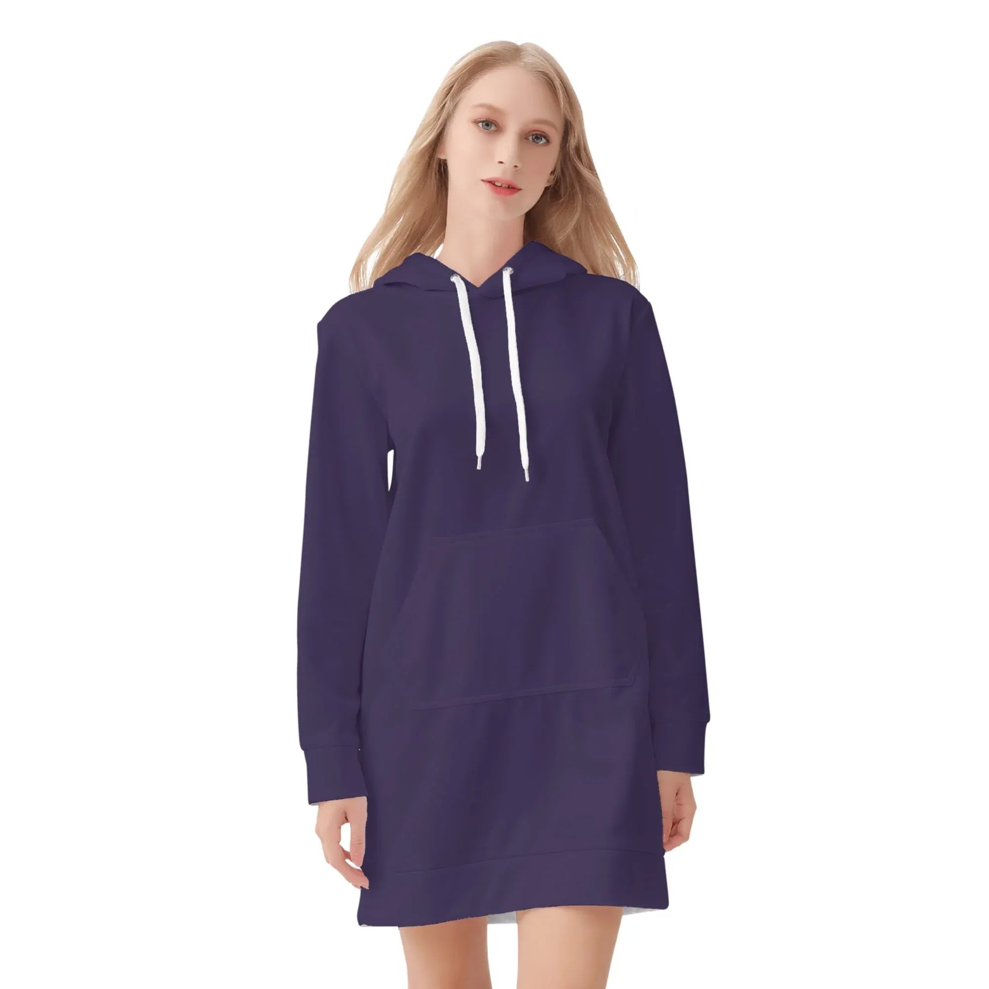 tolopea-damen-hoodiekleid-warmes-velvet-kapuzenkleid-aus-weichem-samt-fleece-hoodiekleid-jlr-design-3 - JLR Design