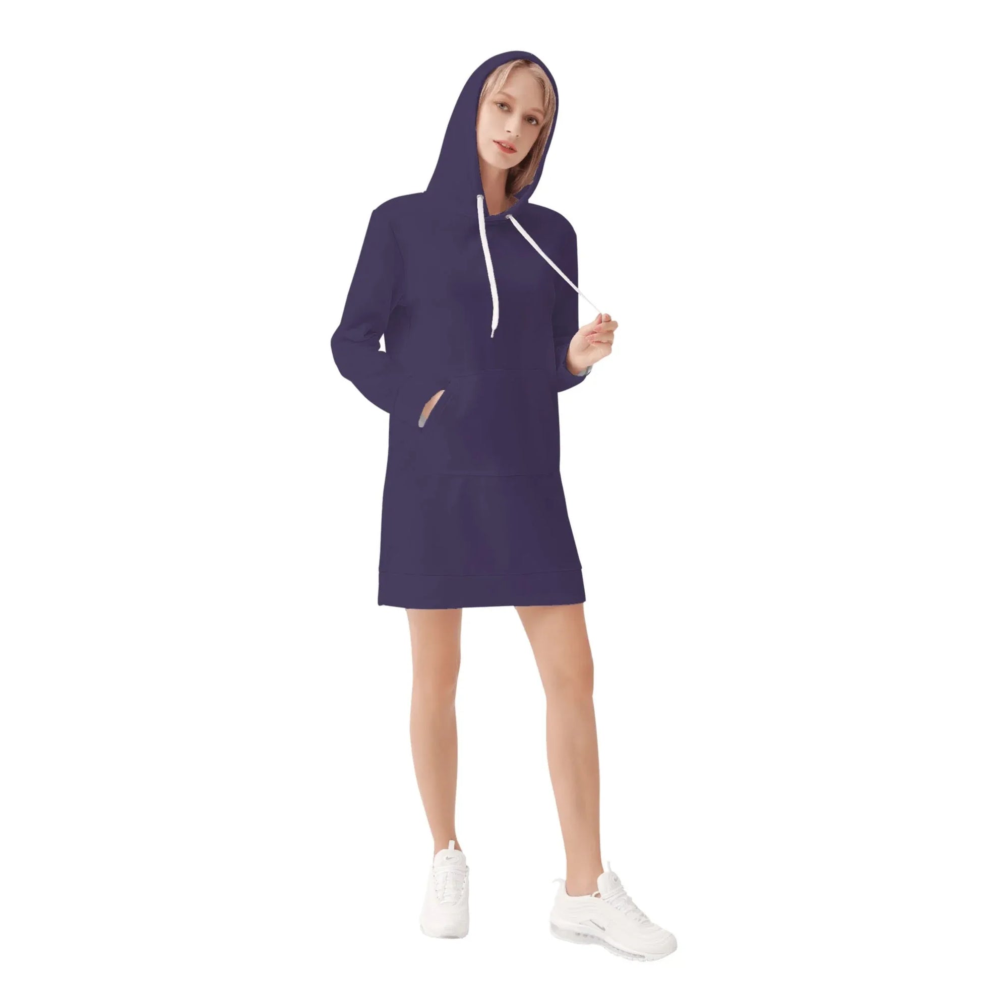 tolopea-damen-hoodiekleid-warmes-velvet-kapuzenkleid-aus-weichem-samt-fleece-hoodiekleid-jlr-design-4 - JLR Design