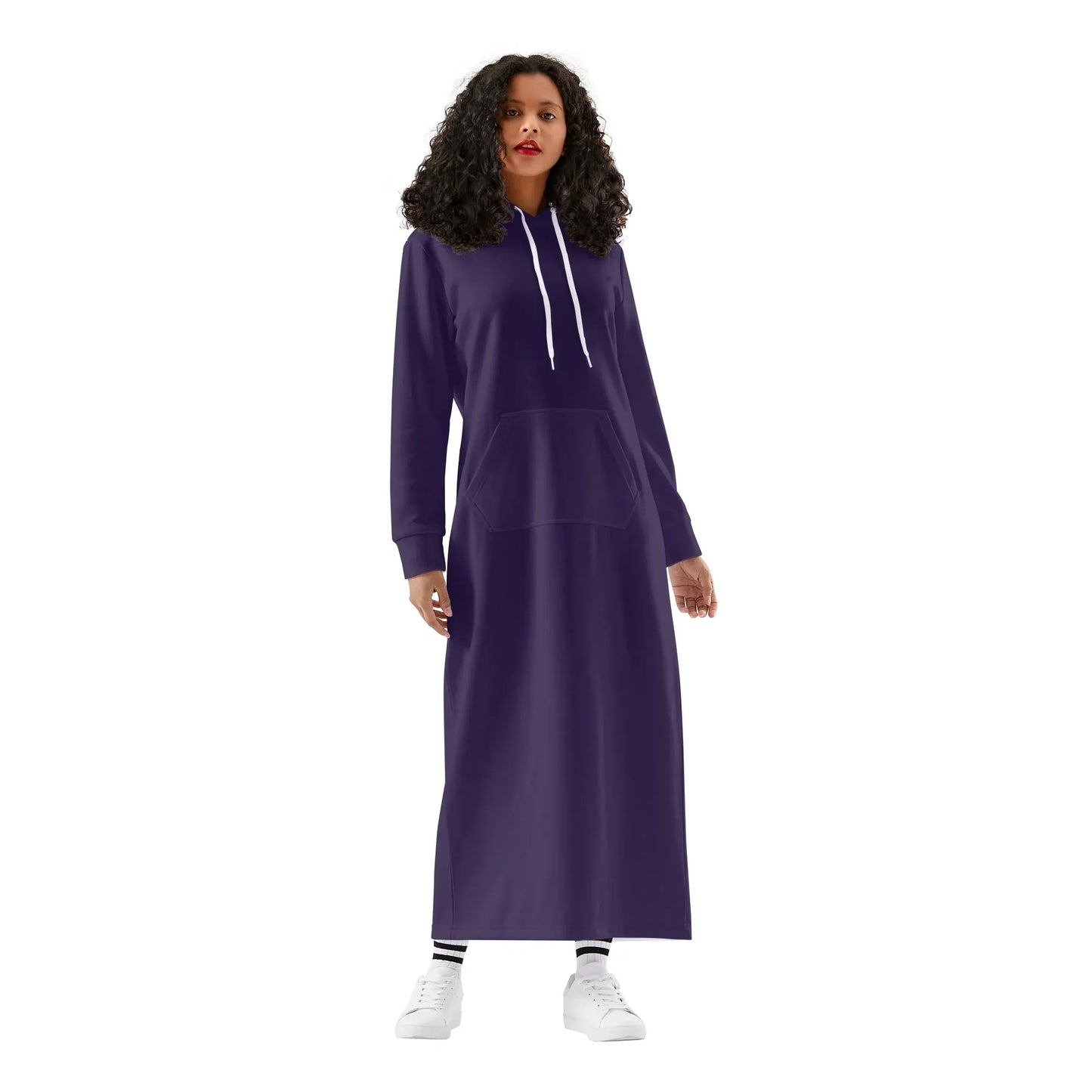 tolopea-damen-maxi-hoodiekleid-knochellanges-kapuzenkleid-aus-weich-angerautem-fleece-hoodiekleid-jlr-design-1 - JLR Design