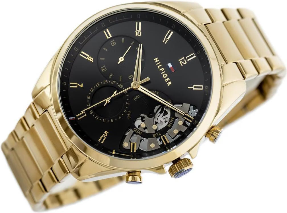 tommy-hilfiger-baker-herrenuhr-1710447-or-goldene-multifunktion-or-skelett-optik-and-schwarzes-zifferblatt-markenuhren-jlr-design-2 - JLR Design