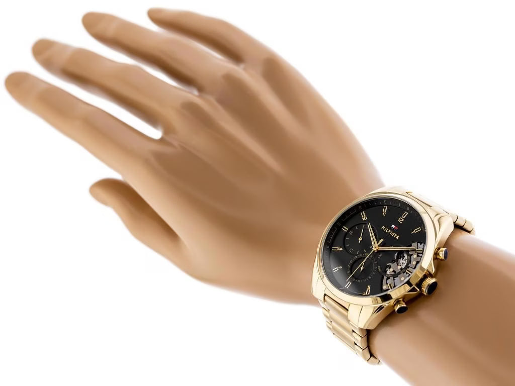 tommy-hilfiger-baker-herrenuhr-1710447-or-goldene-multifunktion-or-skelett-optik-and-schwarzes-zifferblatt-markenuhren-jlr-design-3 - JLR Design