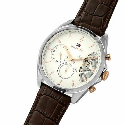 tommy-hilfiger-baker-herrenuhr-1710450-or-teilskelettiertes-zifferblatt-or-lederarmband-braun-and-silber-markenuhren-jlr-design-3 - JLR Design