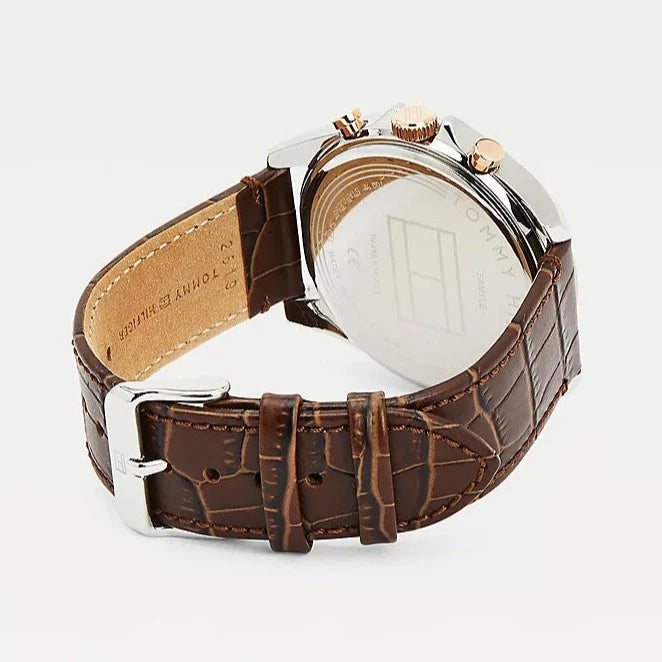 tommy-hilfiger-baker-herrenuhr-1710450-or-teilskelettiertes-zifferblatt-or-lederarmband-braun-and-silber-markenuhren-jlr-design-5 - JLR Design