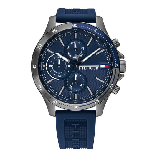 tommy-hilfiger-bank-herrenuhr-1791721-or-sport-multifunktion-or-blaues-silikonarmband-and-tachymeter-look-markenuhren-jlr-design-1 - JLR Design