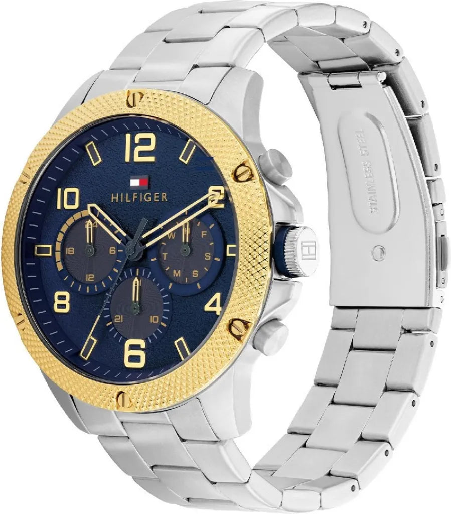 tommy-hilfiger-blaze-herrenuhr-1792031-or-multifunktion-or-silber-gold-edelstahlgehause-and-blaues-zifferblatt-markenuhren-jlr-design-2 - JLR Design