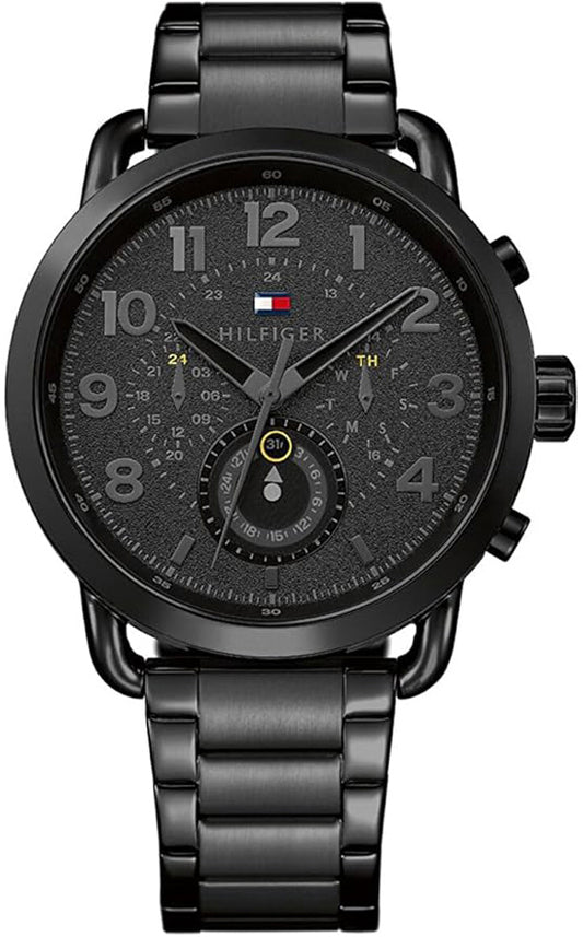 tommy-hilfiger-briggs-herrenuhr-1791423-or-xl-edelstahlgehause-47mm-or-all-black-multifunktion-and-gliederarmband-markenuhren-jlr-design-1 - JLR Design