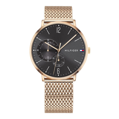 tommy-hilfiger-brooklyn-herrenuhr-1791506-or-ultraflach-or-rosegoldenes-edelstahlgehause-and-grau-markenuhren-jlr-design-1 - JLR Design