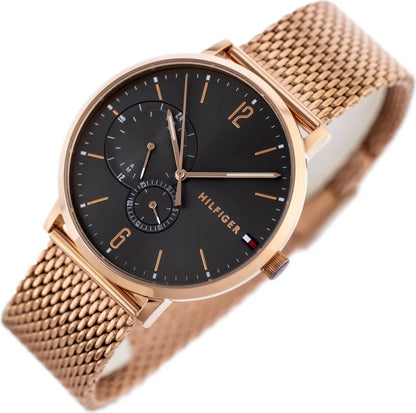 tommy-hilfiger-brooklyn-herrenuhr-1791506-or-ultraflach-or-rosegoldenes-edelstahlgehause-and-grau-markenuhren-jlr-design-2 - JLR Design