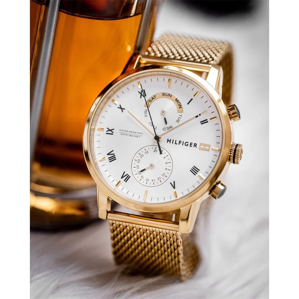 tommy-hilfiger-kane-1710403-herrenuhr-goldene-multifunktion-in-perfektion-markenuhren-jlr-design-7 - JLR Design