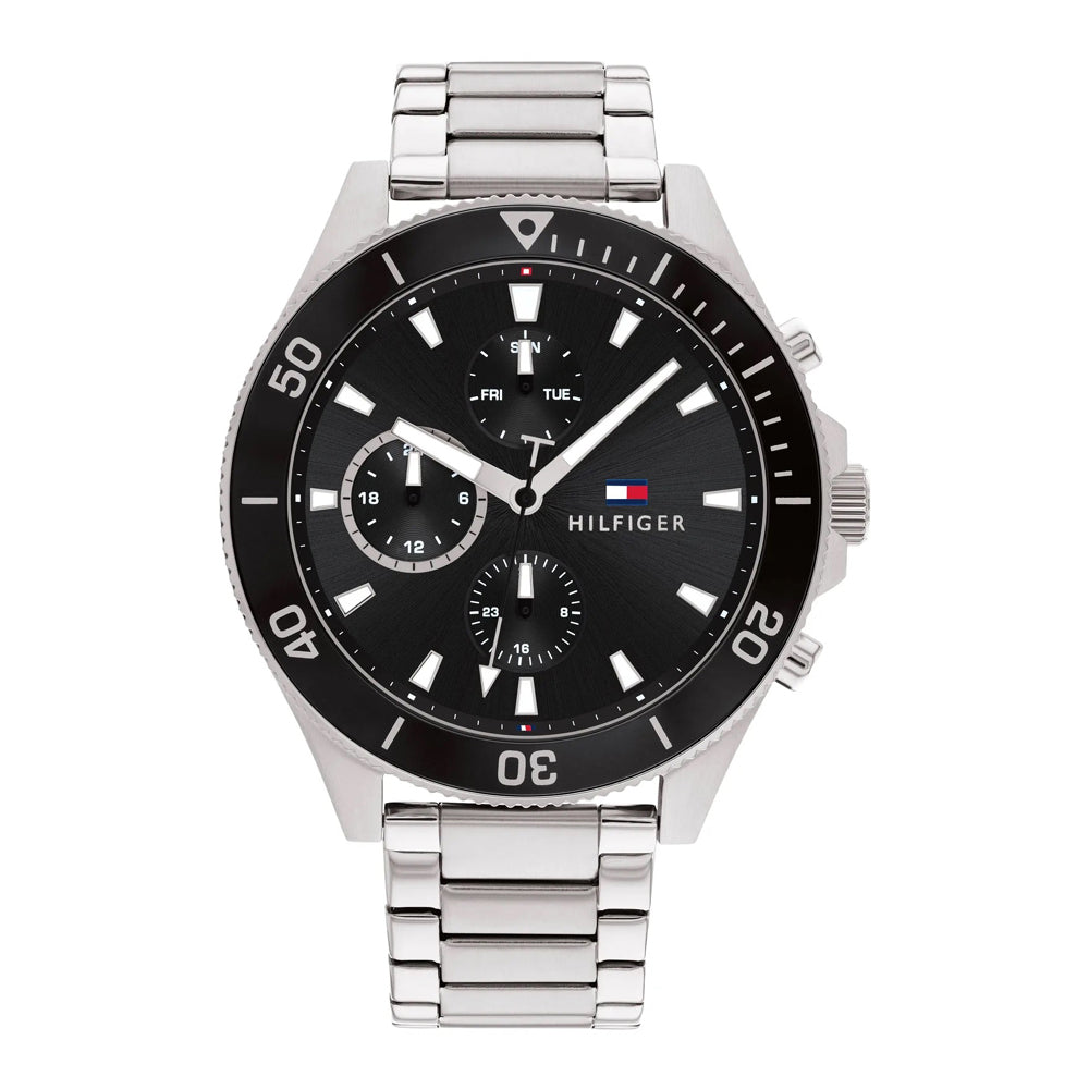 tommy-hilfiger-larson-1791916-herrenuhr-markante-multifunktion-in-schwarz-and-silber-markenuhren-jlr-design-1 - JLR Design