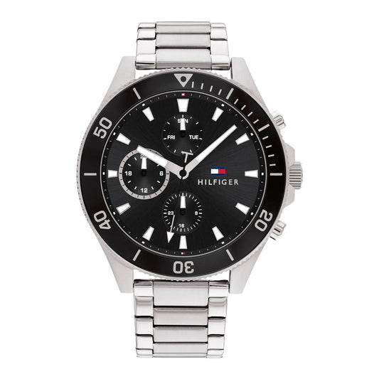 tommy-hilfiger-larson-1791916-herrenuhr-markante-multifunktion-in-schwarz-and-silber-markenuhren-jlr-design-1 - JLR Design