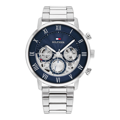 tommy-hilfiger-legend-1710569-herrenuhr-edelstahl-blaues-skelett-zifferblatt-markenuhren-jlr-design-1 - JLR Design