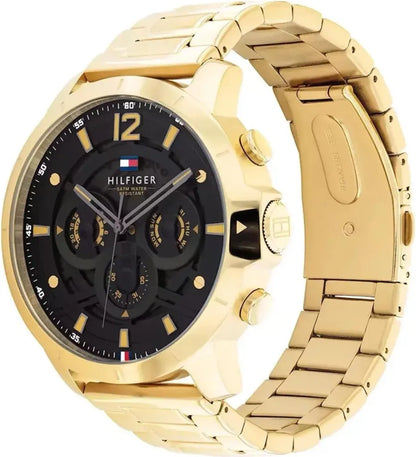 tommy-hilfiger-luca-1710511-herrenuhr-gold-or-schwarzes-teilskelettiertes-zifferblatt-markenuhren-jlr-design-3 - JLR Design