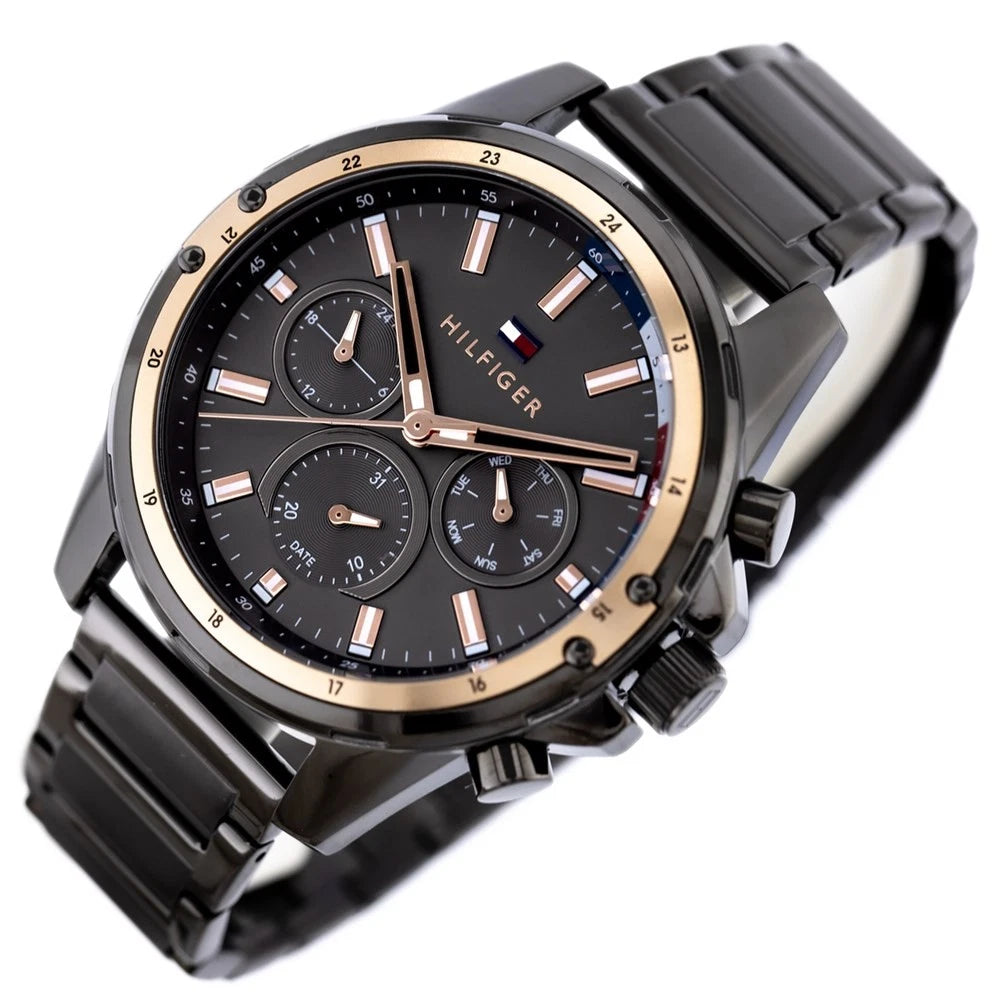 tommy-hilfiger-mason-1791790-herrenuhr-multifunktion-schwarzrosegold-markenuhren-jlr-design-2 - JLR Design