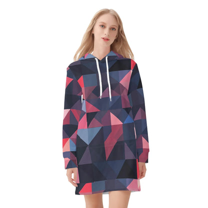 triangle-v1-damen-hoodiekleid-warmes-velvet-kapuzenkleid-aus-weichem-samt-fleece-hoodiekleid-jlr-design-3 - JLR Design