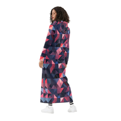 triangle-v1-damen-maxi-hoodiekleid-knochellanges-kapuzenkleid-aus-weich-angerautem-fleece-hoodiekleid-jlr-design-2 - JLR Design