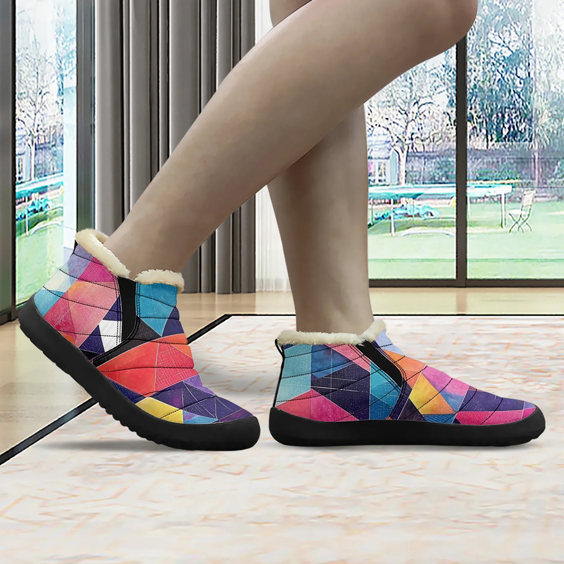 triangle-v1-faux-fur-slipper-slipper-jlr-design-3 - JLR Design