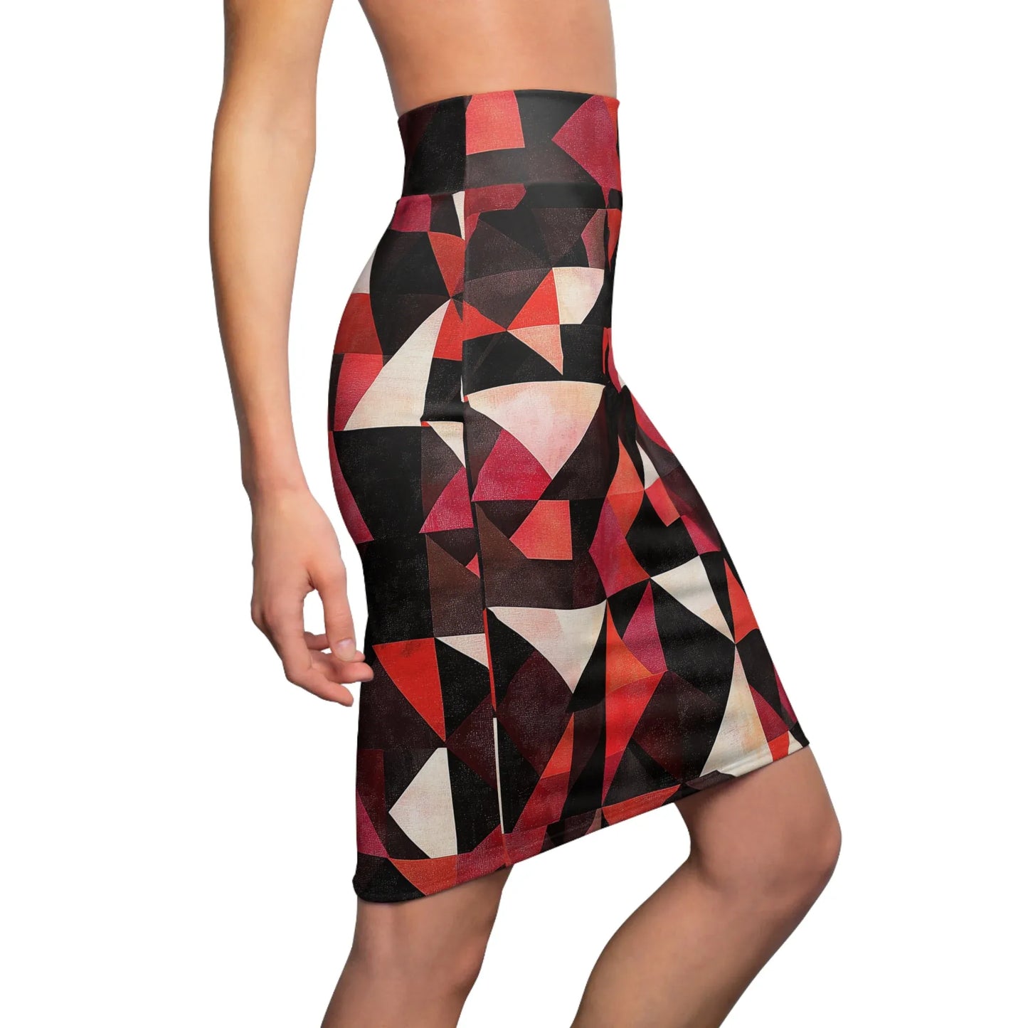 triangle-v2-bleistiftrock-fur-damen-eleganter-mid-waist-rock-mit-stretch-komfort-bleistiftrock-jlr-design-3 - JLR Design