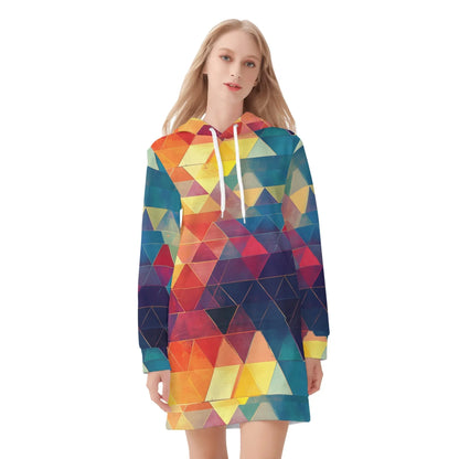 triangle-v2-damen-hoodiekleid-warmes-velvet-kapuzenkleid-aus-weichem-samt-fleece-hoodiekleid-jlr-design-3 - JLR Design