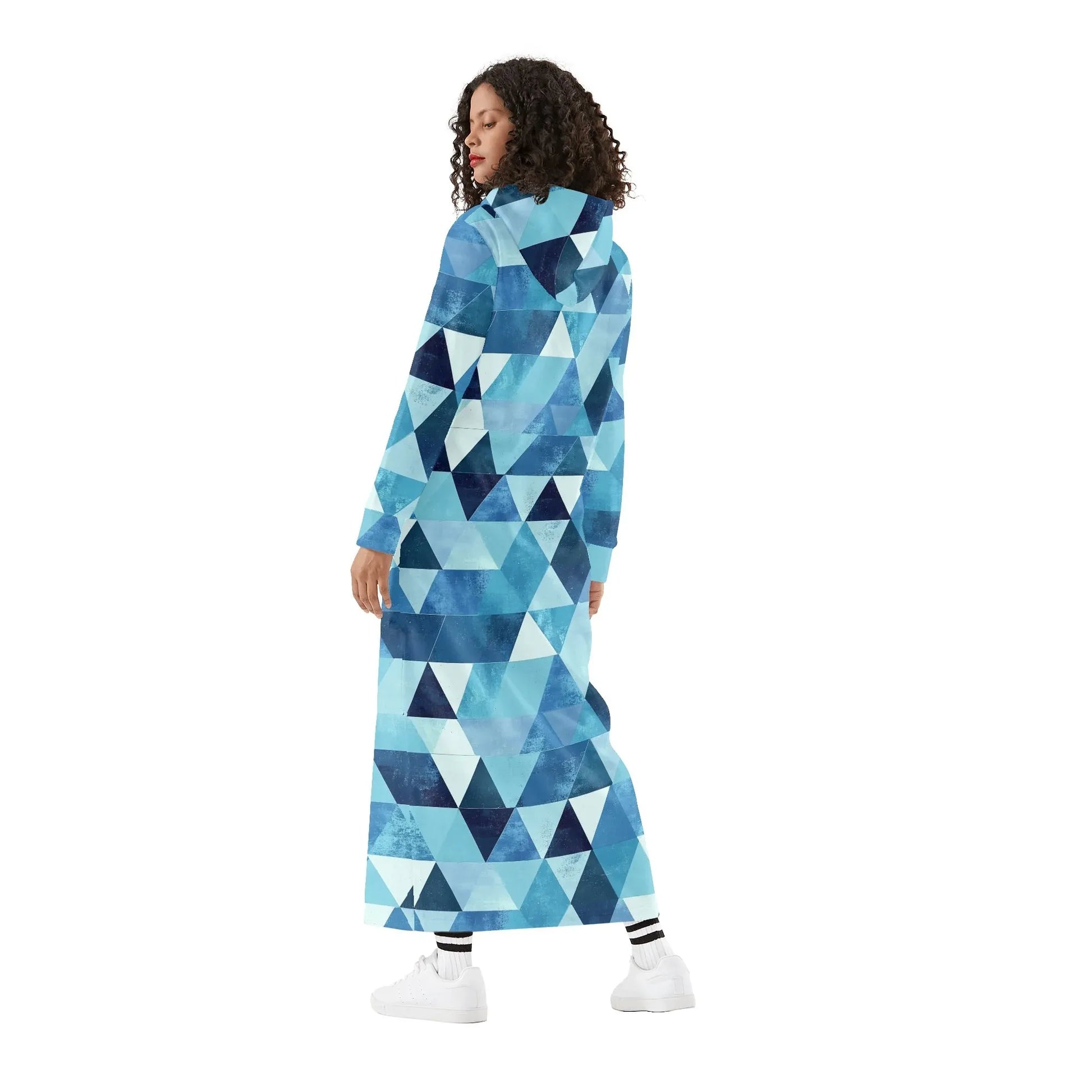 triangle-v2-damen-maxi-hoodiekleid-knochellanges-kapuzenkleid-aus-weich-angerautem-fleece-hoodiekleid-jlr-design-2 - JLR Design