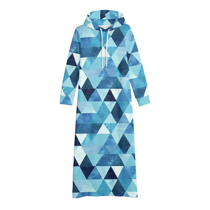 triangle-v2-damen-maxi-hoodiekleid-knochellanges-kapuzenkleid-aus-weich-angerautem-fleece-hoodiekleid-jlr-design-4 - JLR Design