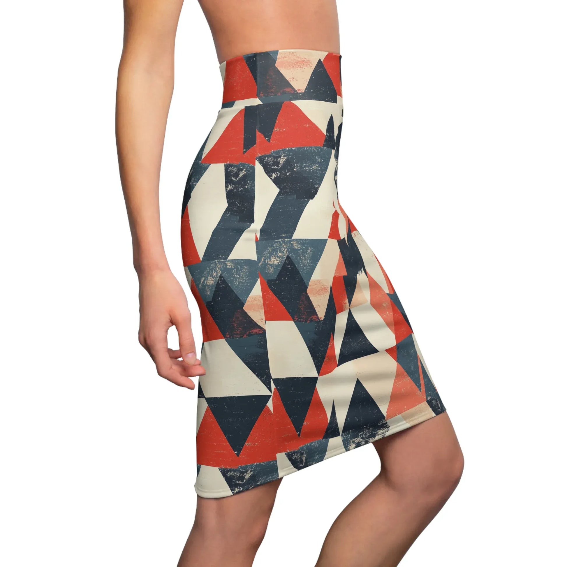 triangle-v3-bleistiftrock-fur-damen-eleganter-mid-waist-rock-mit-stretch-komfort-bleistiftrock-jlr-design-3 - JLR Design