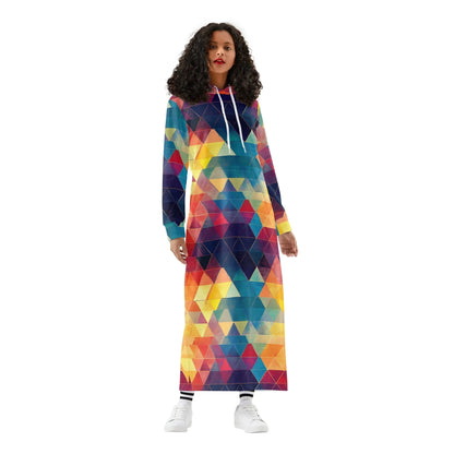 triangle-v3-damen-maxi-hoodiekleid-knochellanges-kapuzenkleid-aus-weich-angerautem-fleece-hoodiekleid-jlr-design-1 - JLR Design