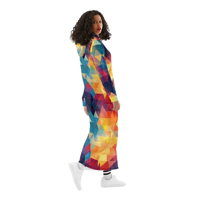 triangle-v3-damen-maxi-hoodiekleid-knochellanges-kapuzenkleid-aus-weich-angerautem-fleece-hoodiekleid-jlr-design-3 - JLR Design