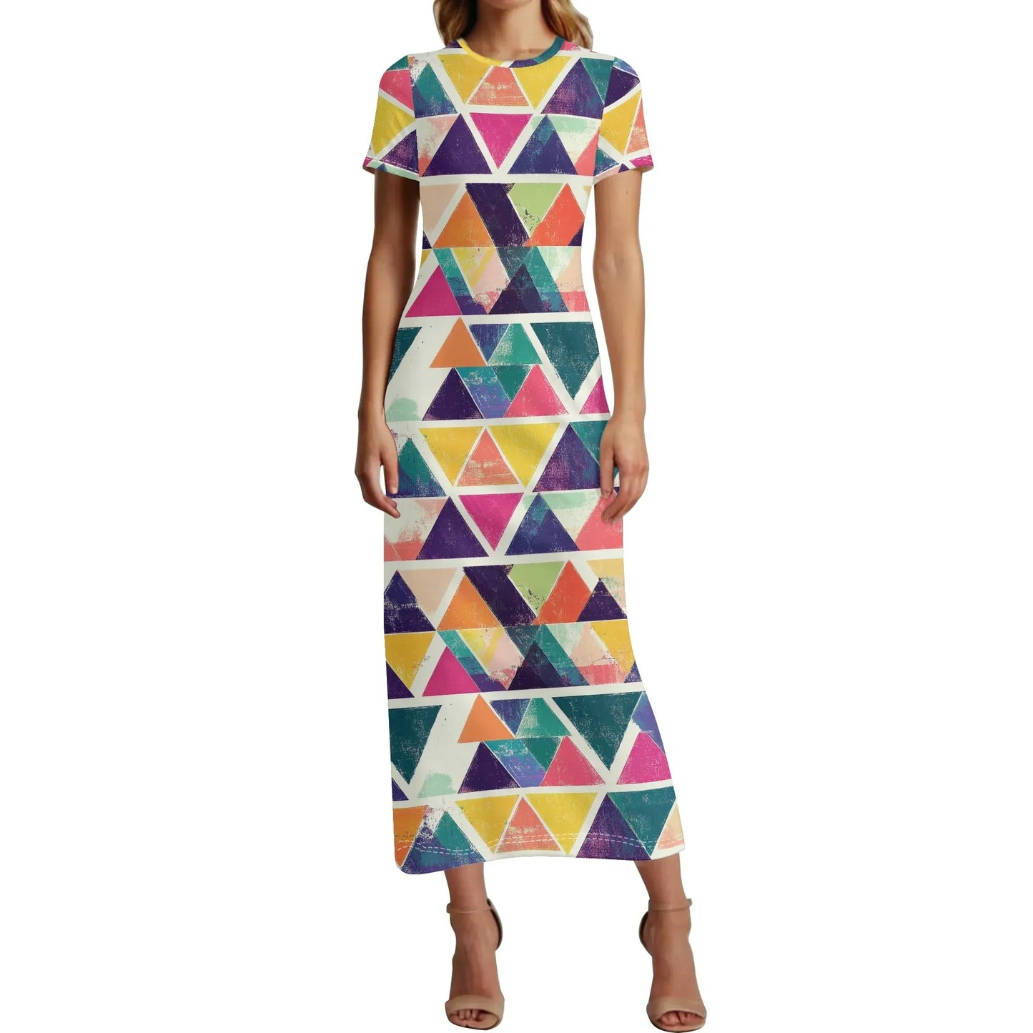 triangle-v3-short-sleeve-long-dress-long-dress-jlr-design-1 - JLR Design