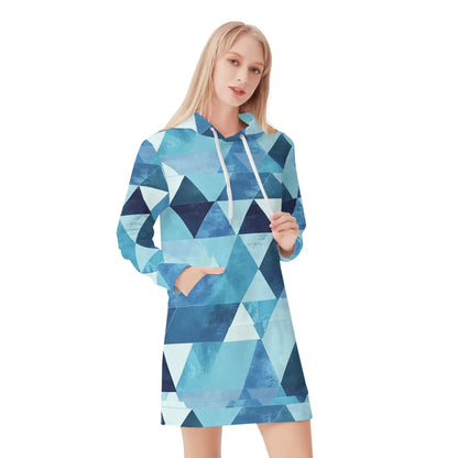 triangle-v4-damen-hoodiekleid-warmes-velvet-kapuzenkleid-aus-weichem-samt-fleece-hoodiekleid-jlr-design-1 - JLR Design