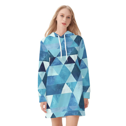 triangle-v4-damen-hoodiekleid-warmes-velvet-kapuzenkleid-aus-weichem-samt-fleece-hoodiekleid-jlr-design-3 - JLR Design