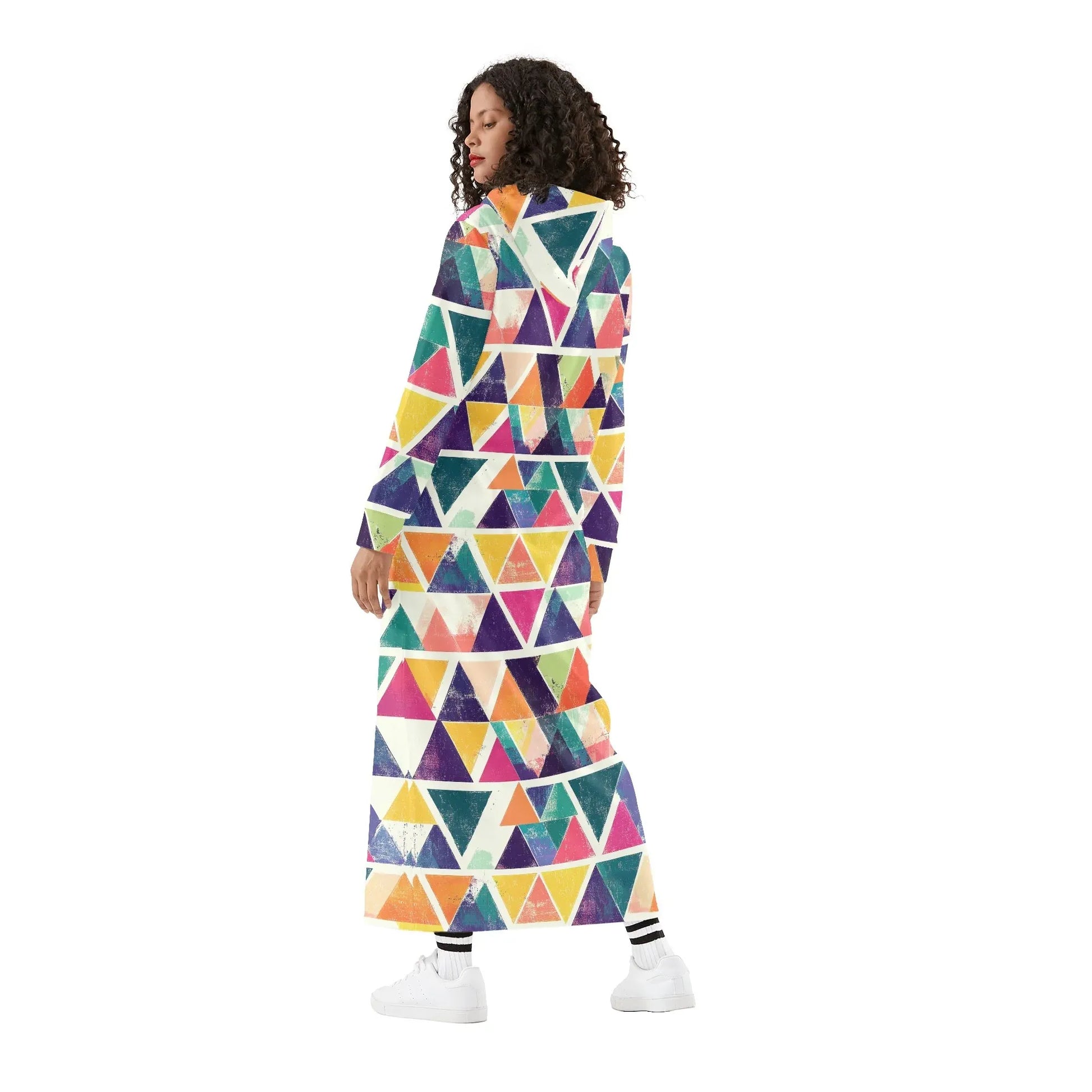triangle-v4-damen-maxi-hoodiekleid-knochellanges-kapuzenkleid-aus-weich-angerautem-fleece-hoodiekleid-jlr-design-2 - JLR Design