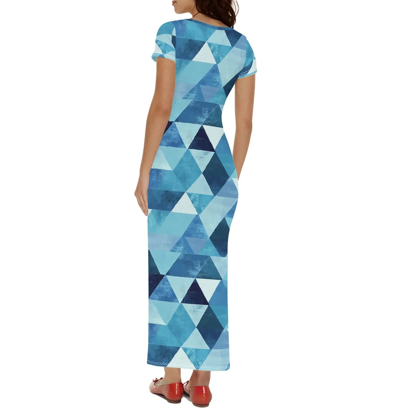 triangle-v4-short-sleeve-long-dress-long-dress-jlr-design-2 - JLR Design