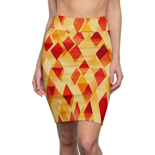 triangle-v5-bleistiftrock-fur-damen-eleganter-mid-waist-rock-mit-stretch-komfort-bleistiftrock-jlr-design-1 - JLR Design