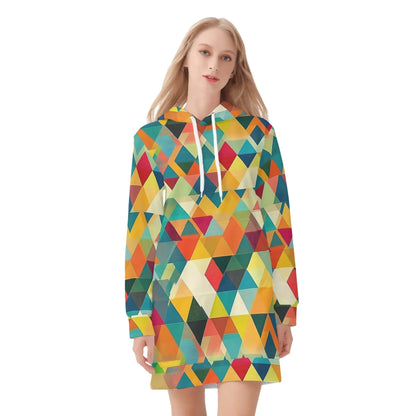 triangle-v5-damen-hoodiekleid-warmes-velvet-kapuzenkleid-aus-weichem-samt-fleece-hoodiekleid-jlr-design-3 - JLR Design