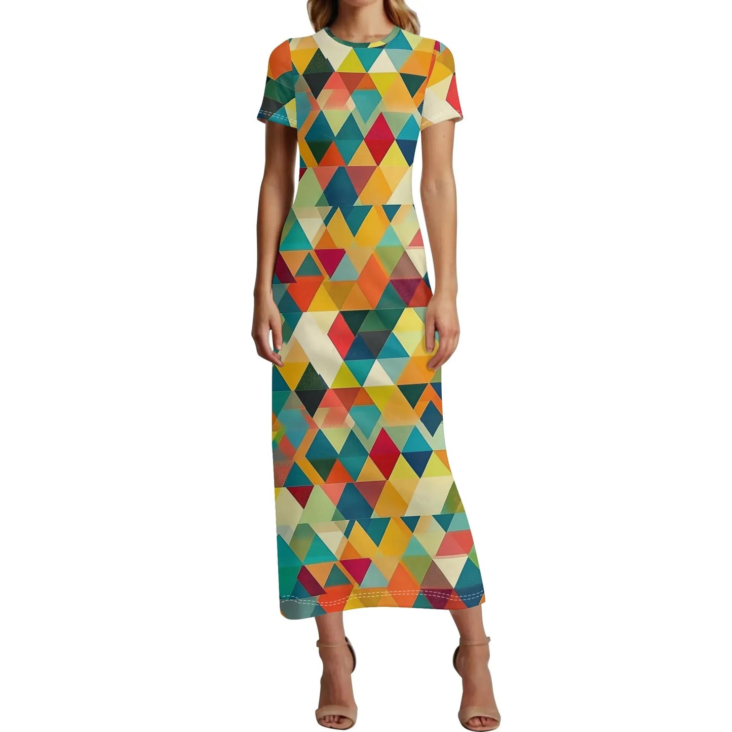 triangle-v5-short-sleeve-long-dress-long-dress-jlr-design-1 - JLR Design