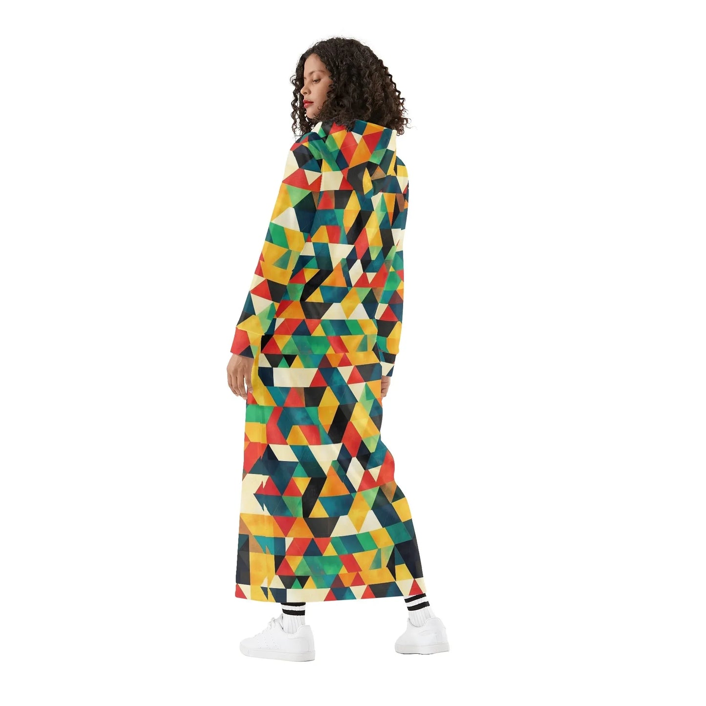 triangle-v7-damen-maxi-hoodiekleid-knochellanges-kapuzenkleid-aus-weich-angerautem-fleece-hoodiekleid-jlr-design-2 - JLR Design