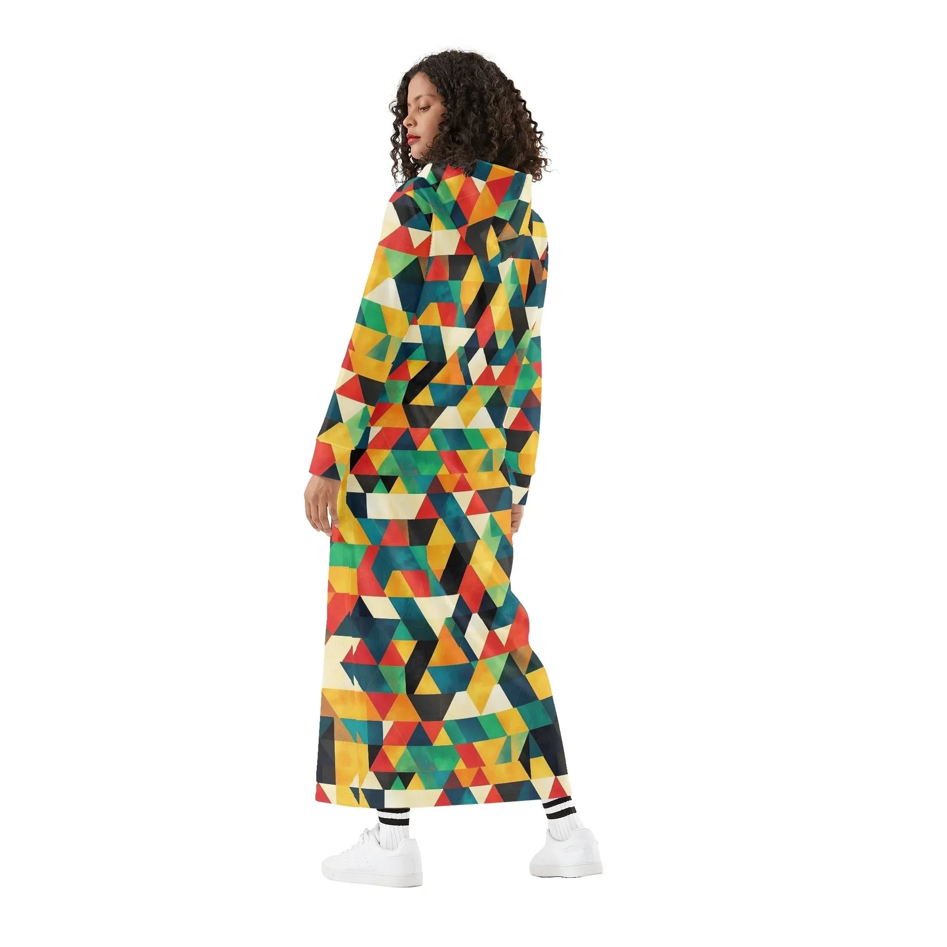 triangle-v7-damen-maxi-hoodiekleid-knochellanges-kapuzenkleid-aus-weich-angerautem-fleece-hoodiekleid-jlr-design-2 - JLR Design