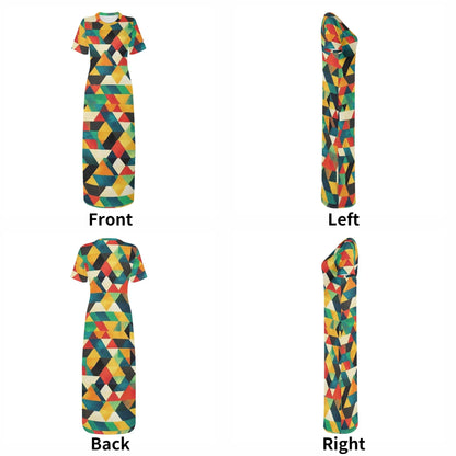 triangle-v7-short-sleeve-long-dress-long-dress-jlr-design-7 - JLR Design