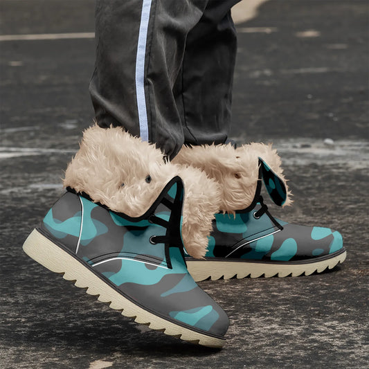 turkis-camouflage-chic-boots-mit-pluschfutter-stiefel-jlr-design-1 - JLR Design