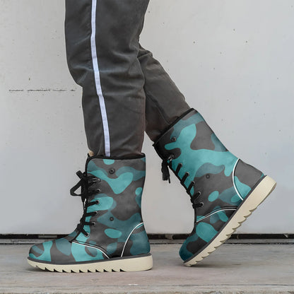 turkis-camouflage-chic-boots-mit-pluschfutter-stiefel-jlr-design-2 - JLR Design