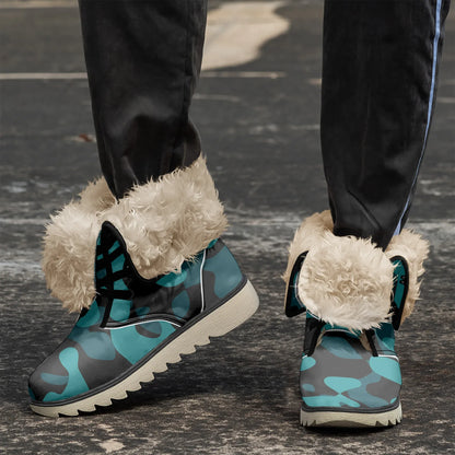 turkis-camouflage-chic-boots-mit-pluschfutter-stiefel-jlr-design-3 - JLR Design