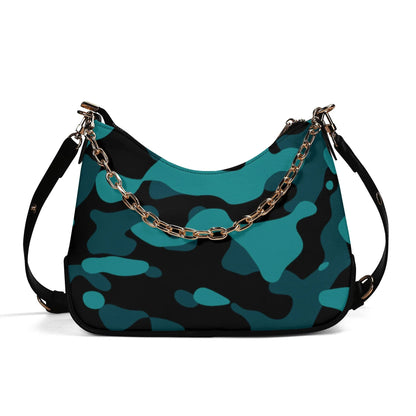 turkis-camouflage-elegante-umhangetasche-mit-kette-umhangetasche-jlr-design-1 - JLR Design
